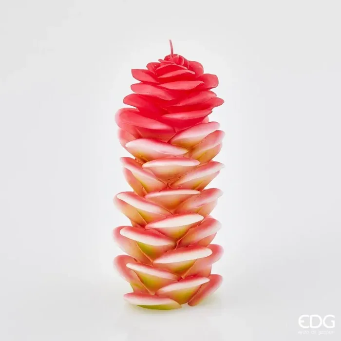 EDG Enzo De Gasperi Candela Ginger H 22 Cm D 10 Cm Green Pink