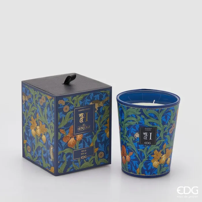 EDG Enzo De Gasperi Candela Heritage con Profumo H 16 Cm Oud