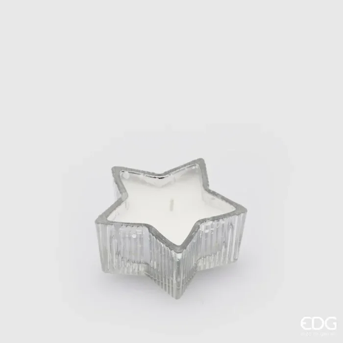 EDG Enzo De Gasperi Candela Stella H 4 Cm D 8,5 Cm Vanilla Scatola Regalo