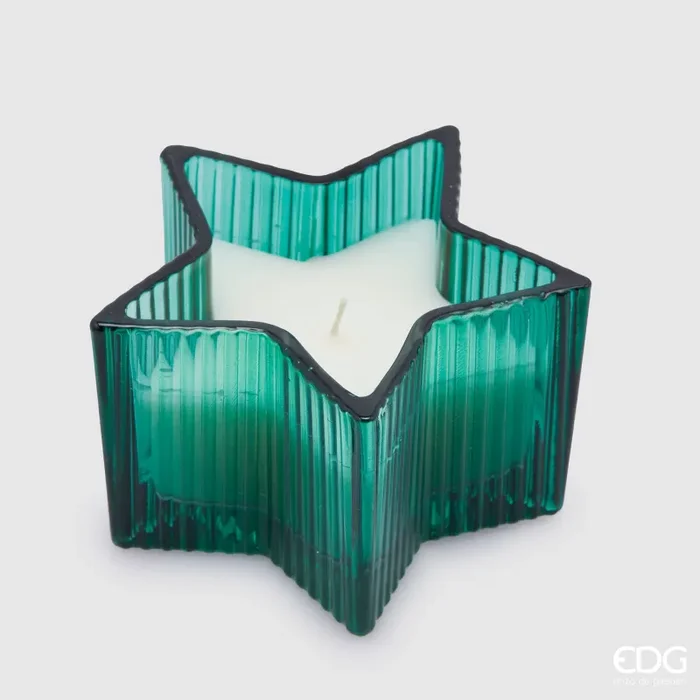 EDG Enzo De Gasperi Candela Stella H 8 Cm D 13,5 Cm Cedar Scatola Regalo In saldo
