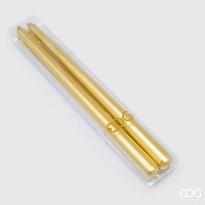 EDG Enzo De Gasperi Candela Stelo 300 x 22 Mm 2 Pz Oro