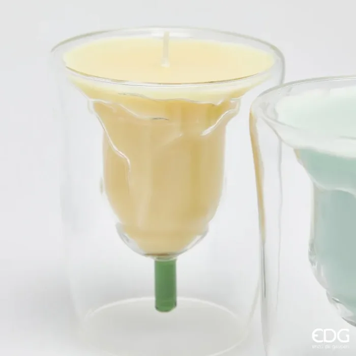 EDG Enzo De Gasperi Candela Tulipano con Profumo H 10 Cm D 8 Cm 4 Ass. Princess of the Night 1 Pz - immagine 2