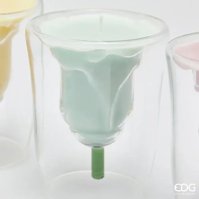 EDG Enzo De Gasperi Candela Tulipano con Profumo H 10 Cm D 8 Cm 4 Ass. Princess of the Night 1 Pz - immagine 3