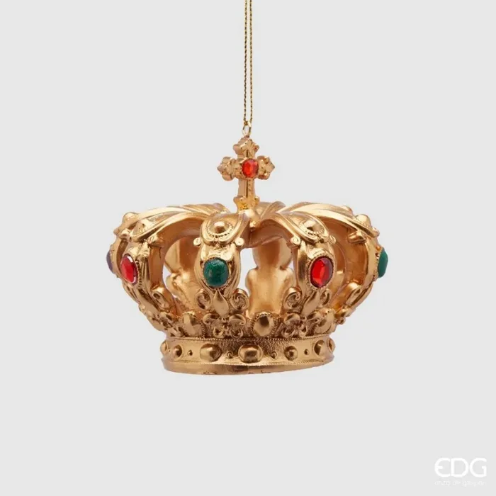 EDG Enzo De Gasperi Decorazione di Natale Corona Poly H 8 Cm Gold