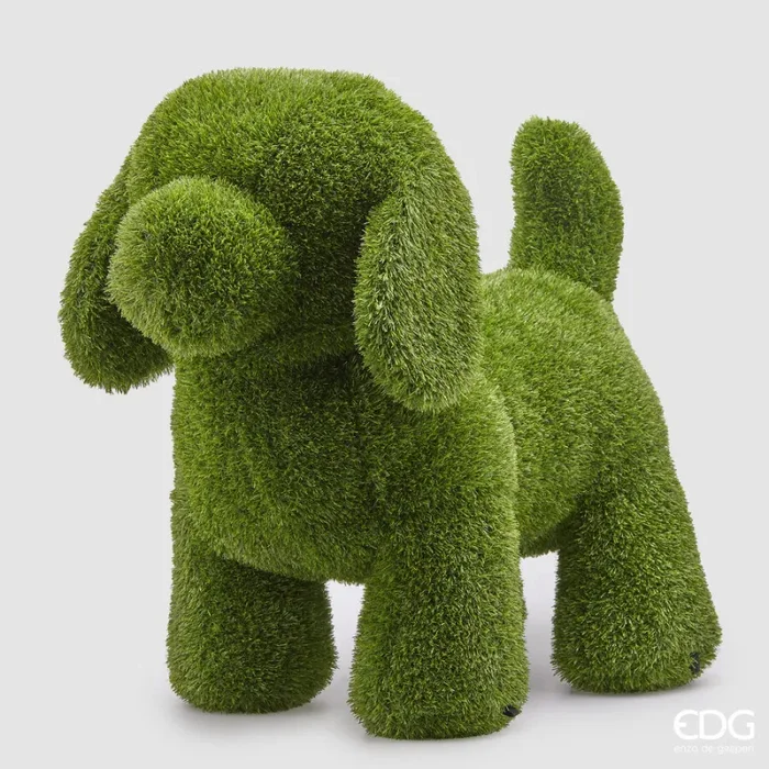EDG Enzo De Gasperi Decoro Cane Erba H68 L45 L80 Green Vendita calda