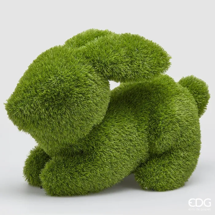 EDG Enzo De Gasperi Decoro Erba Coniglio H 54 Cm L 68 Cm L 35 Cm Green