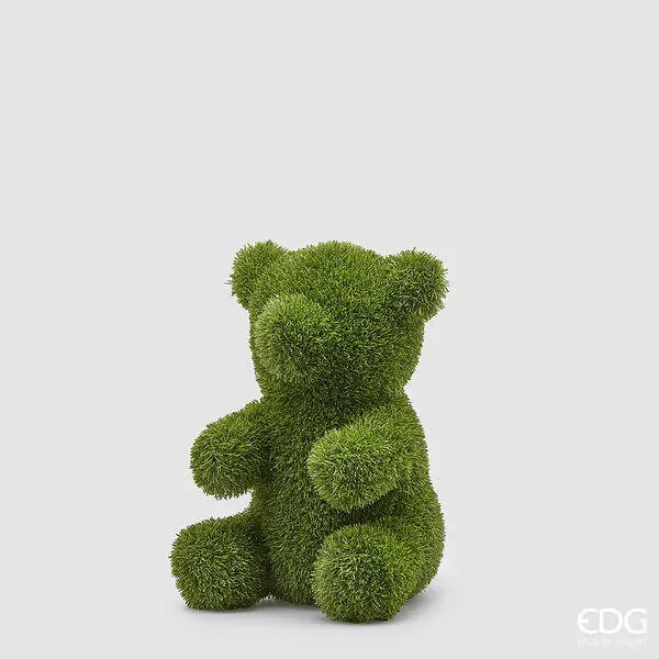EDG Enzo De Gasperi Decoro Erba Orso H 50 Cm L 30 Cm L 35 Cm Green Verde