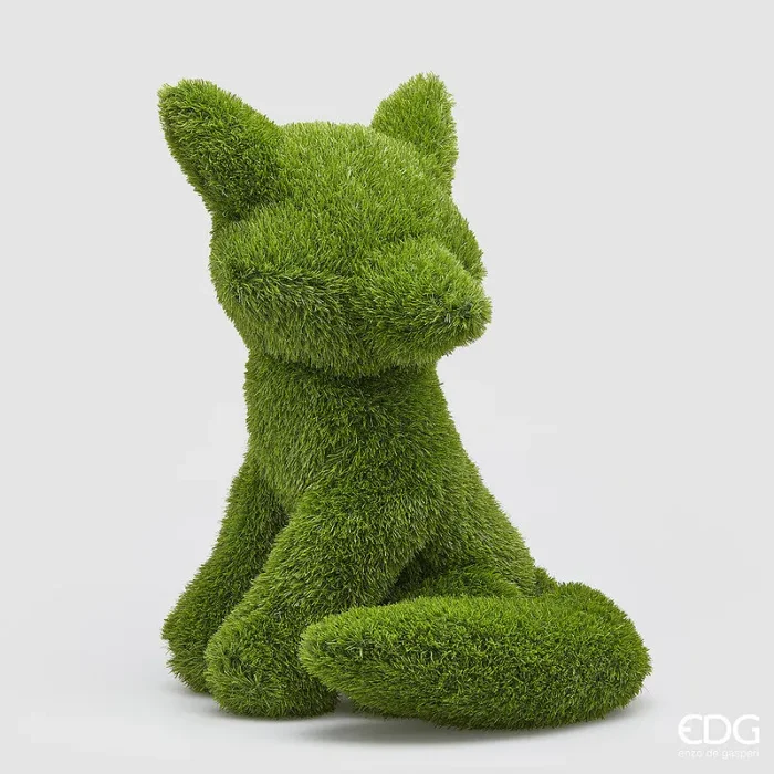 EDG Enzo De Gasperi Decoro Erba Volpe H 65 Cm Green