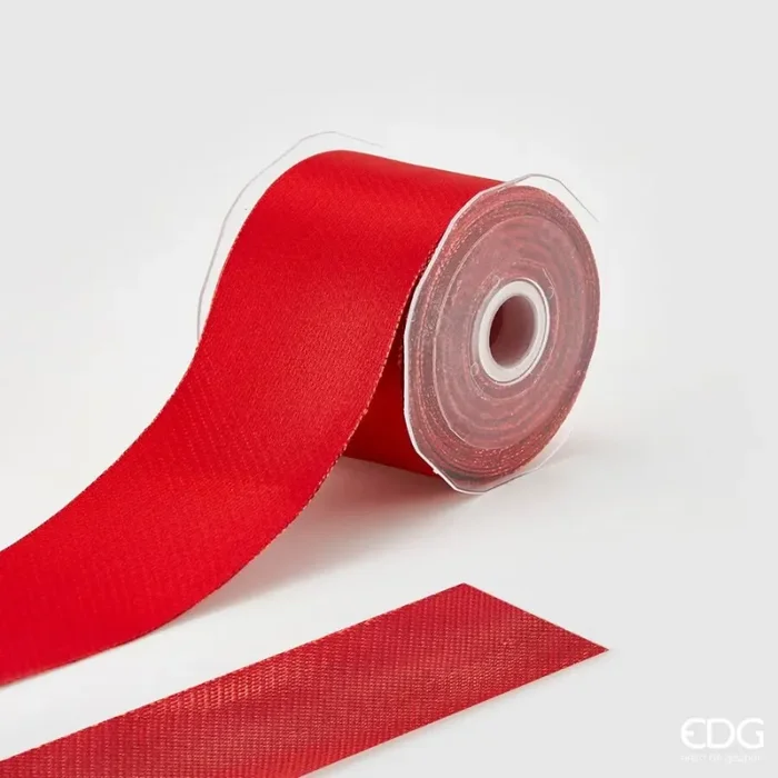 EDG Enzo De Gasperi Nastro Natale Classic 60 Mm 10 Mt 2 – Face Rosso