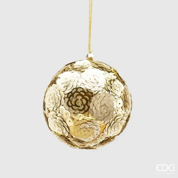 EDG Enzo De Gasperi Pala di Natale Paillettes D 10 Cm Gold