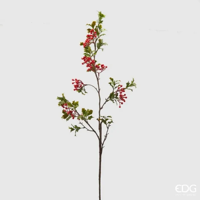 EDG Enzo De Gasperi Ramo Natalizio Agrifoglio Bell H 97 Cm Green Red Saldi