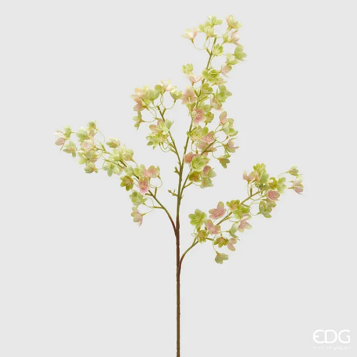 EDG Enzo De Gasperi Ramo Prunus Fiori Artificiale H 95 Cm Light Green