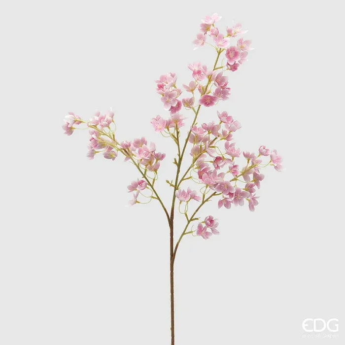 EDG Enzo De Gasperi Ramo Prunus Fiori Artificiale H 95 Cm Mauve