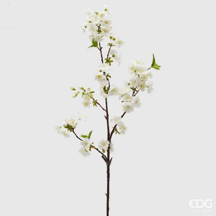 EDG Enzo De Gasperi Ramo Sakura Fiori di Ciliegio Artificiale H 92 Cm White