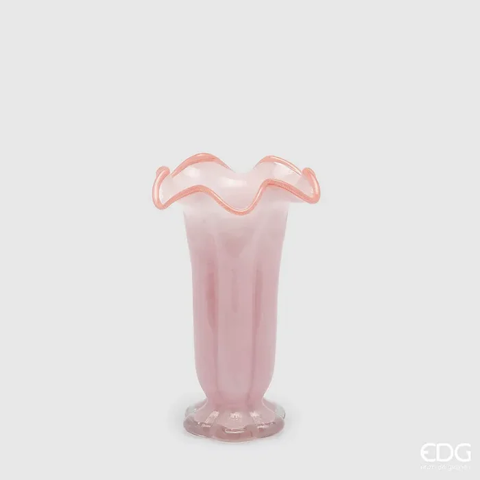EDG Enzo De Gasperi Vaso Campanula H 25 Cm D 16 Cm Pink