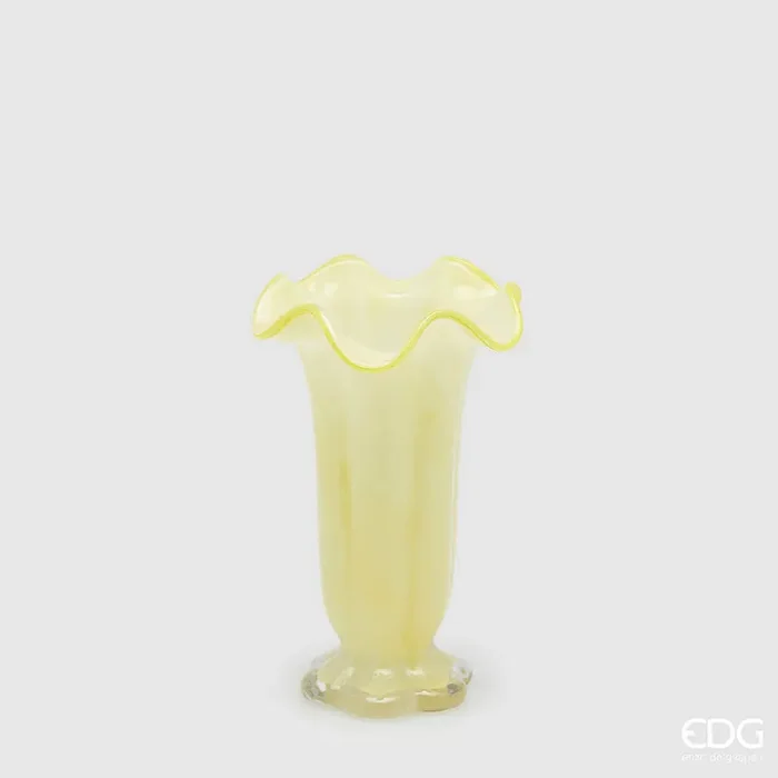 EDG Enzo De Gasperi Vaso Campanula H 25 Cm D 16 Cm Yellow
