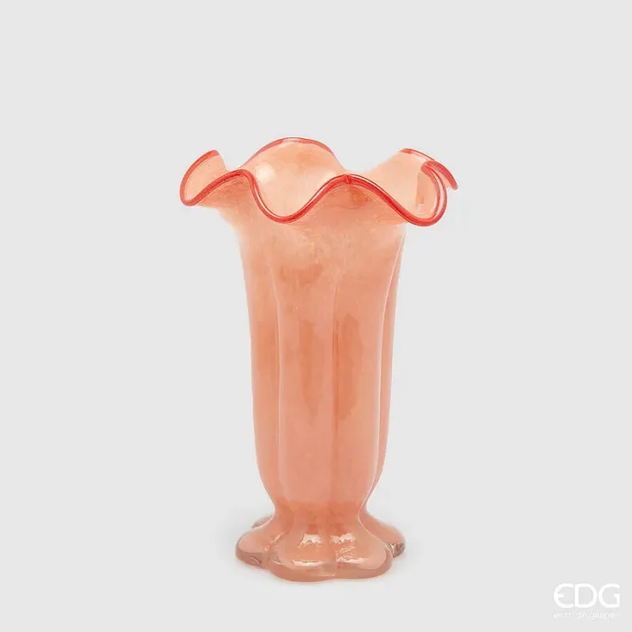 EDG Enzo De Gasperi Vaso Campanula H 30 Cm D 19 Cm Orange