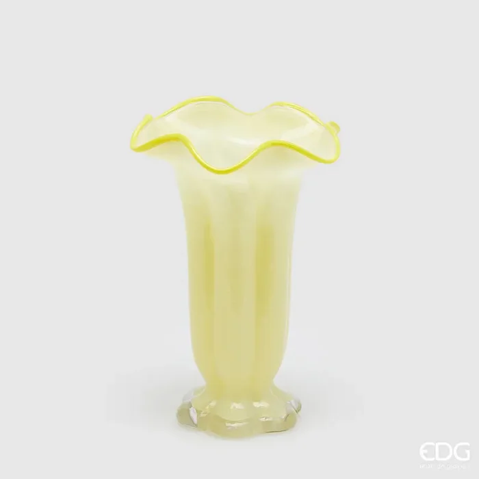 EDG Enzo De Gasperi Vaso Campanula H 30 Cm D 19 Cm Yellow