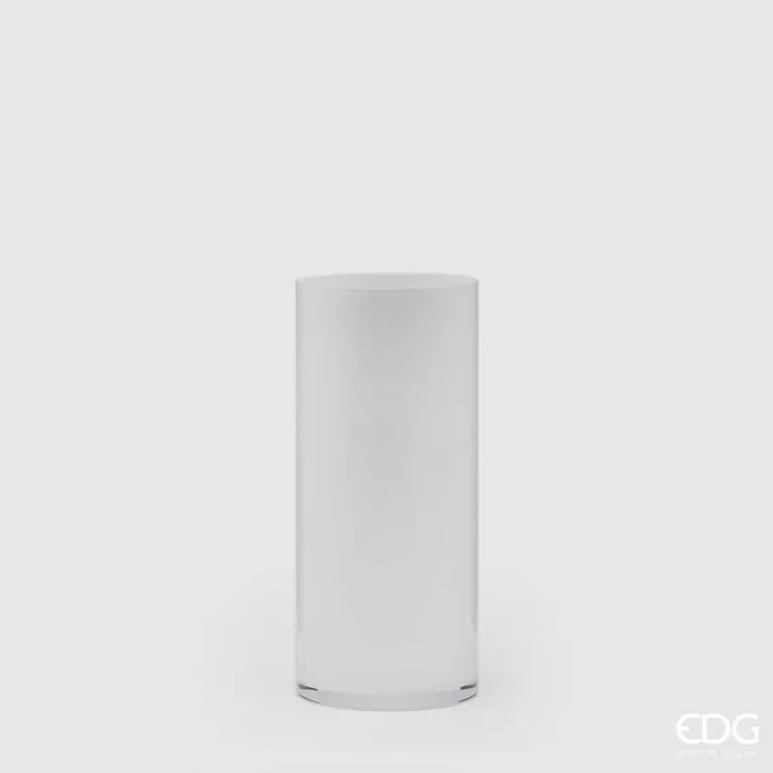 EDG Enzo De Gasperi Vaso Cilindrico H 30 Cm D 15 Cm Nida Opal Natale