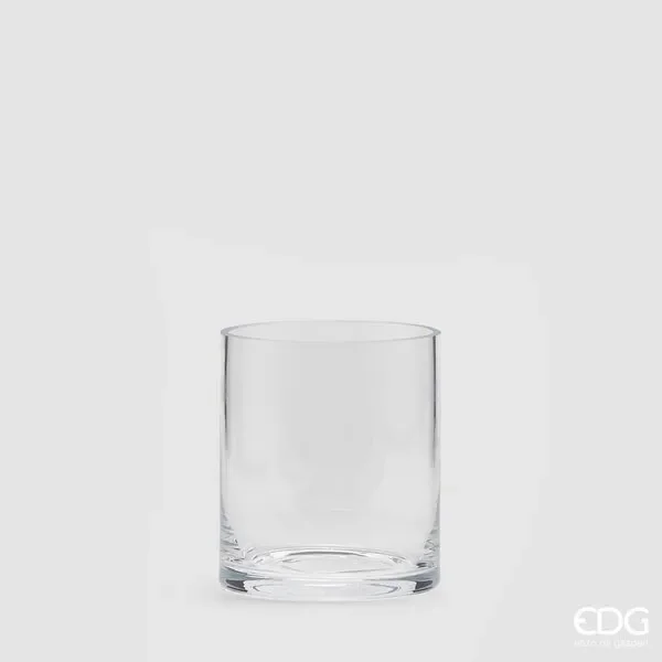EDG Enzo De Gasperi Vaso Cilindro H018 D16 Natural Trasparente Moda