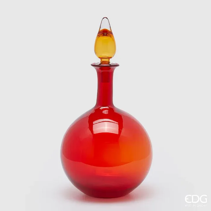 EDG Enzo De Gasperi Vaso con Tappo H 50 Cm D 25,5 Cm Scatola Bianca con Logo Red Online