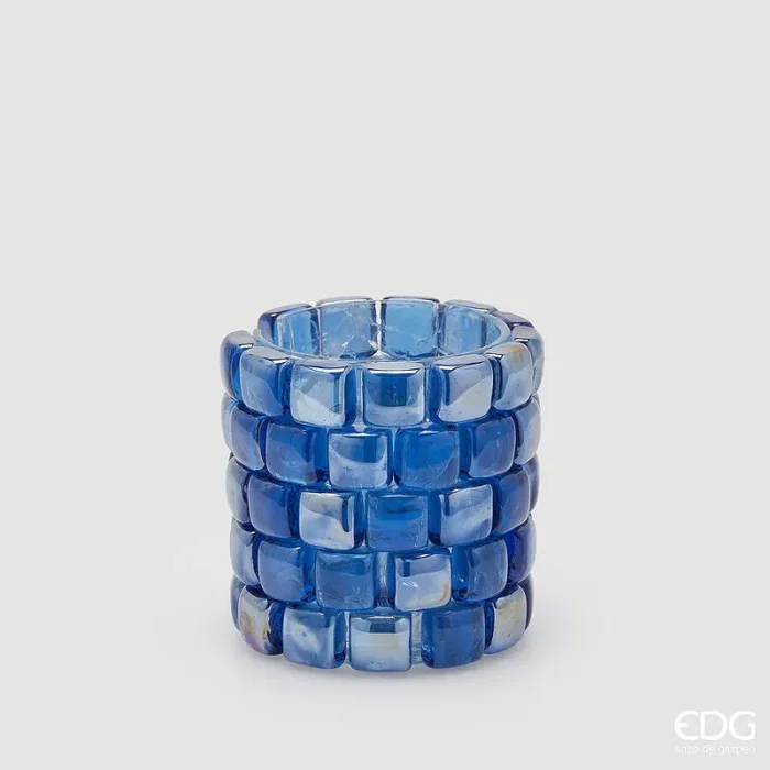 EDG Enzo De Gasperi Vaso Gemme Cilindro H 12,5 Cm D 13 Cm Blue 1 Pz Vendita online