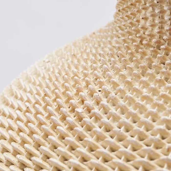 EDG Enzo De Gasperi Vaso Intreccio H 78 Cm D 51 Cm Hazelnut Waterproof Poliresina - immagine 3