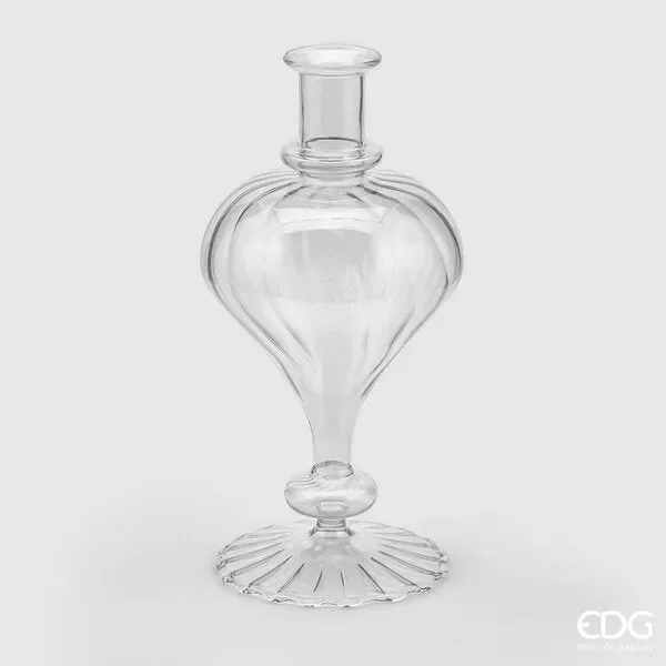 EDG Enzo De Gasperi Vaso Monofiore Goccia H30 D15 C2 Natural Trasparente
