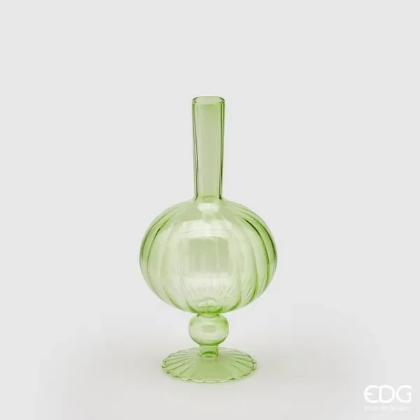 EDG Enzo De Gasperi Vaso Monofiore Ovoide H25 D12,5 C2 Light Green