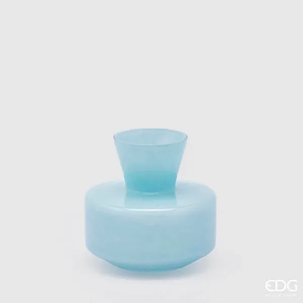 EDG Enzo De Gasperi Vaso Rotondo con Collo H 15 Cm D 16 Cm Waterproof Aqua