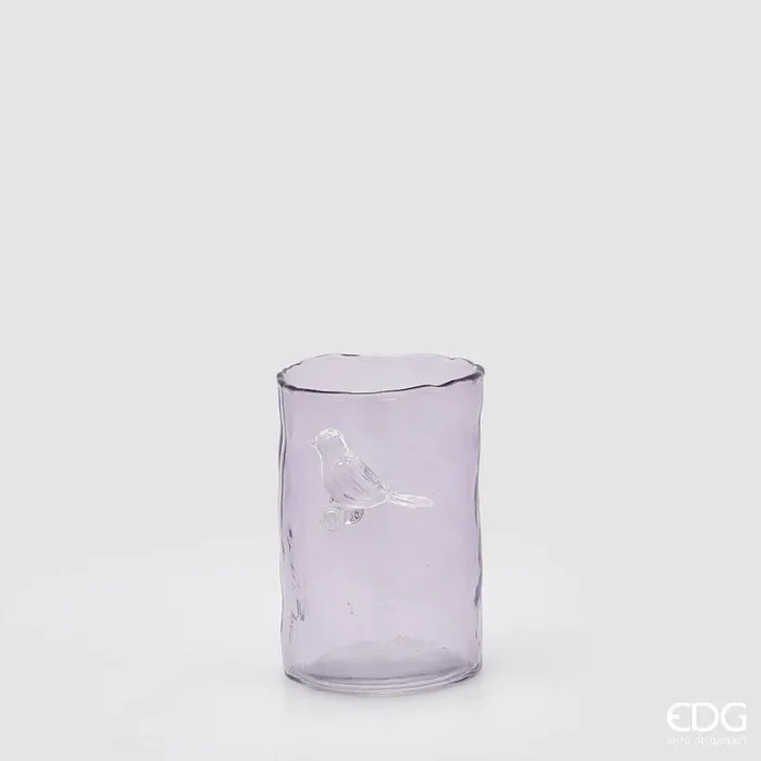 EDG Enzo De Gasperi Vaso Trespolo Cilindro H 15 Cm D 10 Cm Lavender