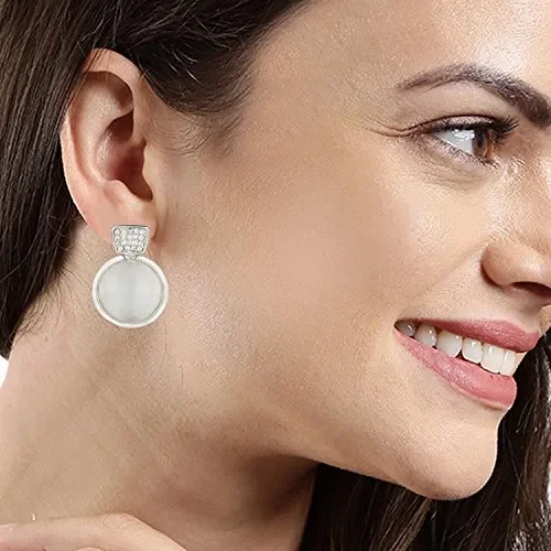 Efulgenz Fashion Jewellery Silver Plated Stylish Fancy Party Wear Hangings… - immagine 3