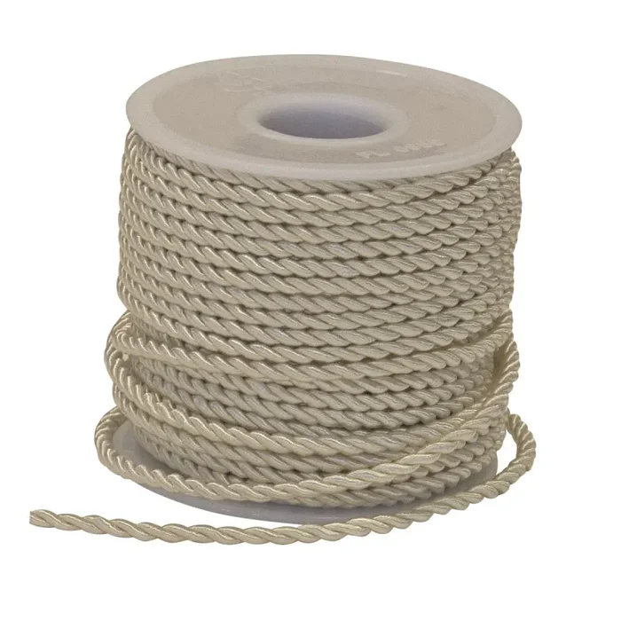 ETM Nastro Cordino 3 Mm 25 Mt Avorio