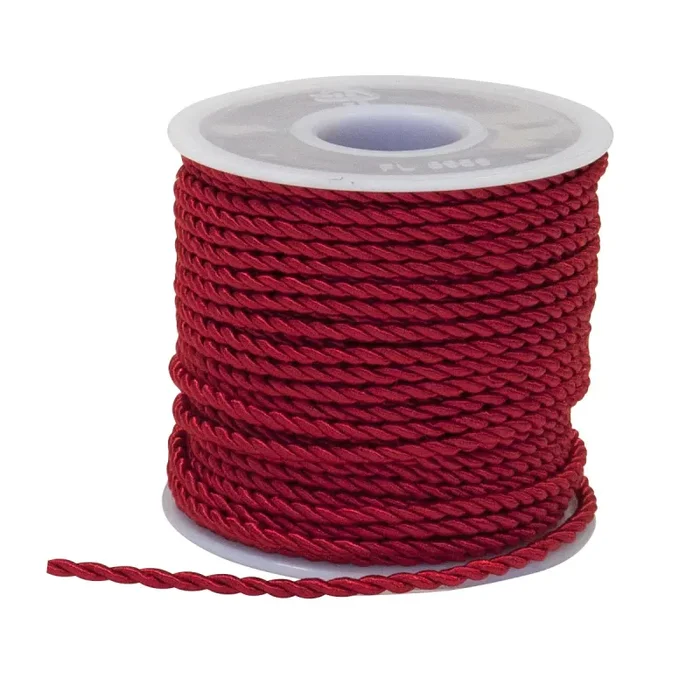 ETM Nastro Cordino 3 Mm 25 Mt Rosso