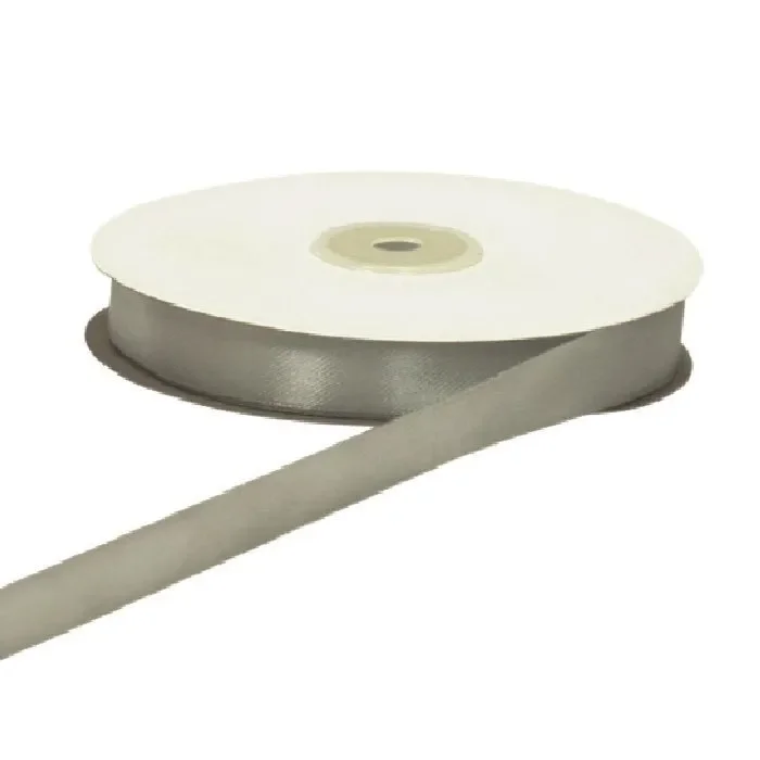 ETM Nastro Doppio Raso 10 Mm 50 Mt Grigio Argentato