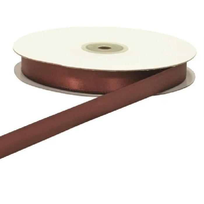 ETM Nastro Doppio Raso 15 Mm 50 Mt Marrone Scuro