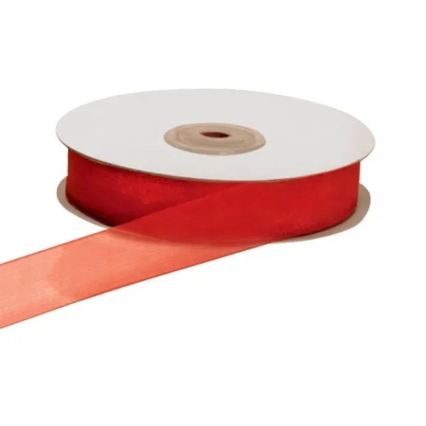 ETM Nastro Organza 6 Mm 50 Mt Rosso