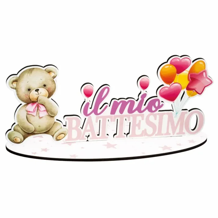 ETM Party Il Mio Battesimo 35 Cm H 16 Rosa