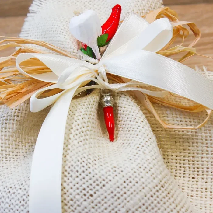 Fazzoletto a Punta Iuta Linea Fortuna Bella Napoli Online - immagine 3