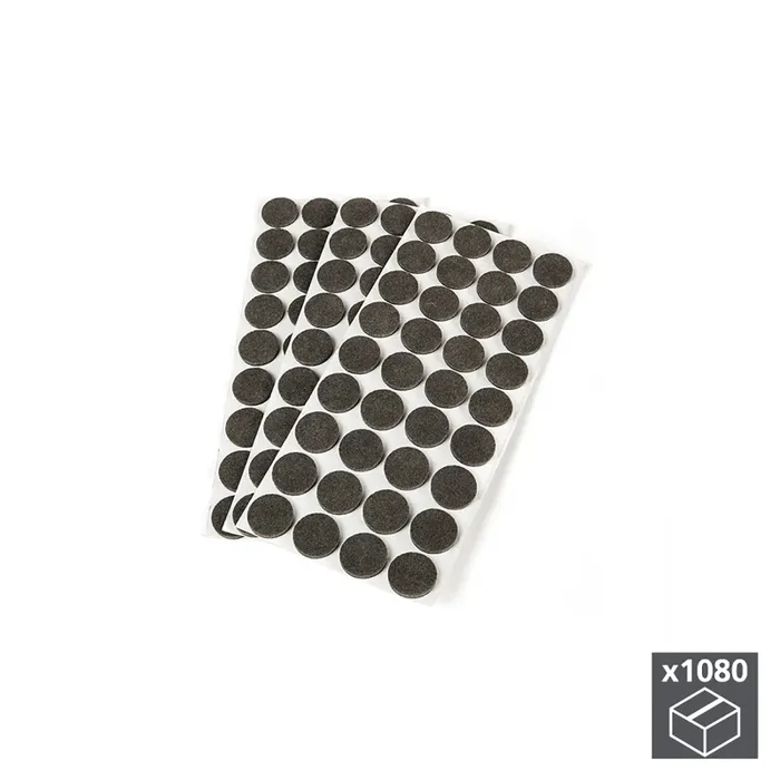 Feltrini Adesivi per Mobile Tondi 24 mm 1.080 Pezzi Emuca