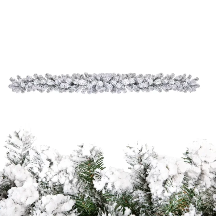 Festone Abetone innevato 180 Tips H274 cm Verde Online ora - immagine 3