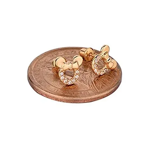 Findout, orecchini di Topolino, cavi, in argento sterling placcato oro… - immagine 2