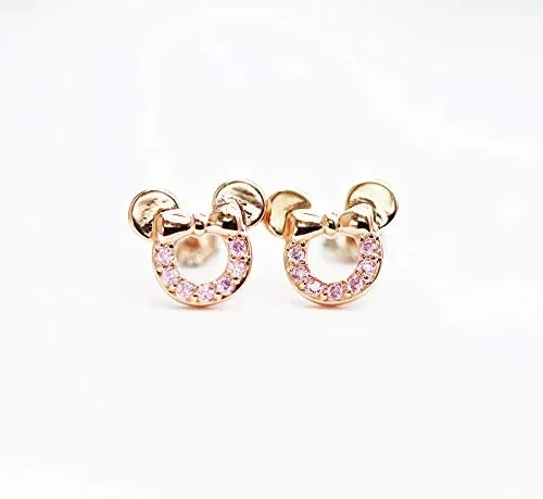 Findout, orecchini di Topolino, cavi, in argento sterling placcato oro… - immagine 3