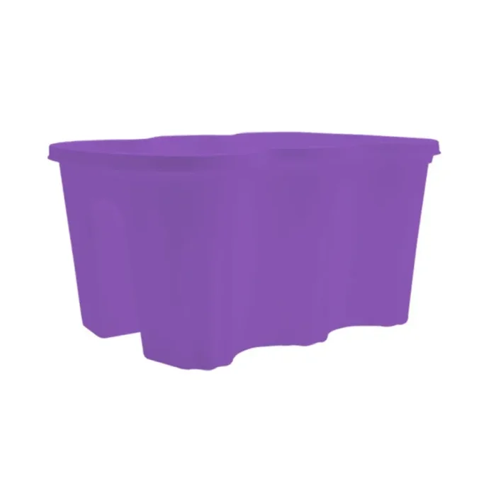 Fioriera da balcone 37x28x20cm in plastica polipropilene Viola