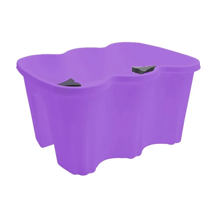 Fioriera da balcone 37x28x20cm in plastica polipropilene Viola - immagine 2