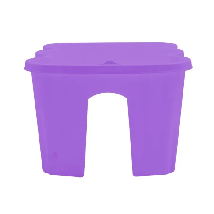 Fioriera da balcone 37x28x20cm in plastica polipropilene Viola - immagine 3