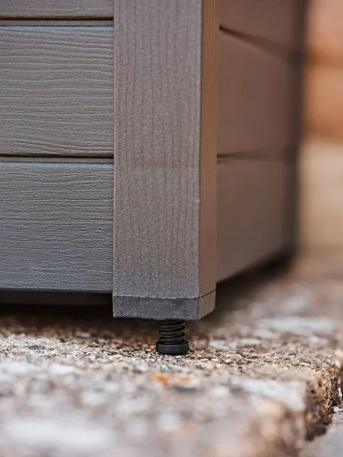 Fioriera da Giardino 100x42x40 cm in Polipropilene Trama 002 Almond Mandorla - immagine 3