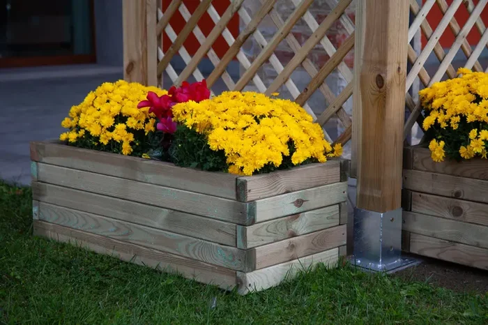 Fioriera da Giardino 120x40x32,5 cm in Legno - immagine 3