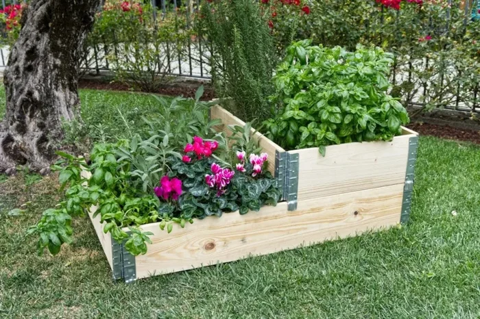 Fioriera da Giardino 80x120xH20 cm in Legno di Pino Grezzo - immagine 2