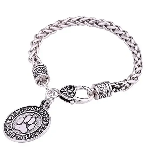 fishhook Wicca Talisman Rune Orso Zampa Stampe Ciondolo Regalo Catena…